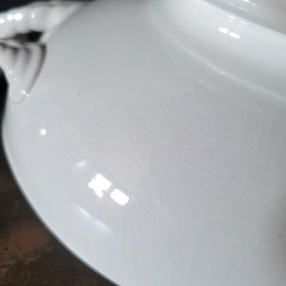 Antique Bridgwood & Son Porcelaine Opaque Oval Serving Dish With Handles, Tureen - Picture 9 of 12